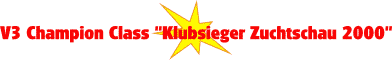 V3 Champion Class Klubsieger 2000 (Jack de Birikendo)